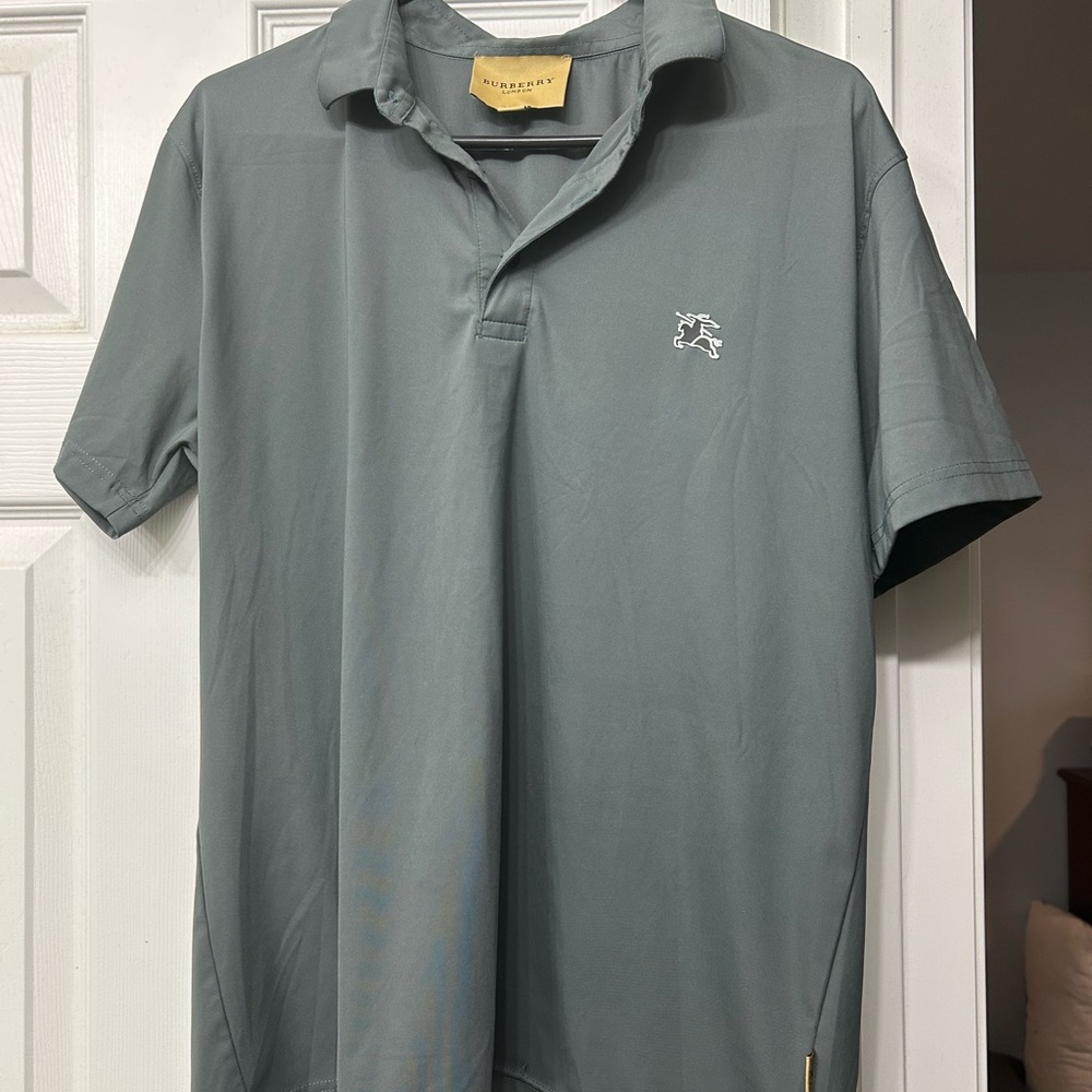 Burberry Gray Polo Shirt